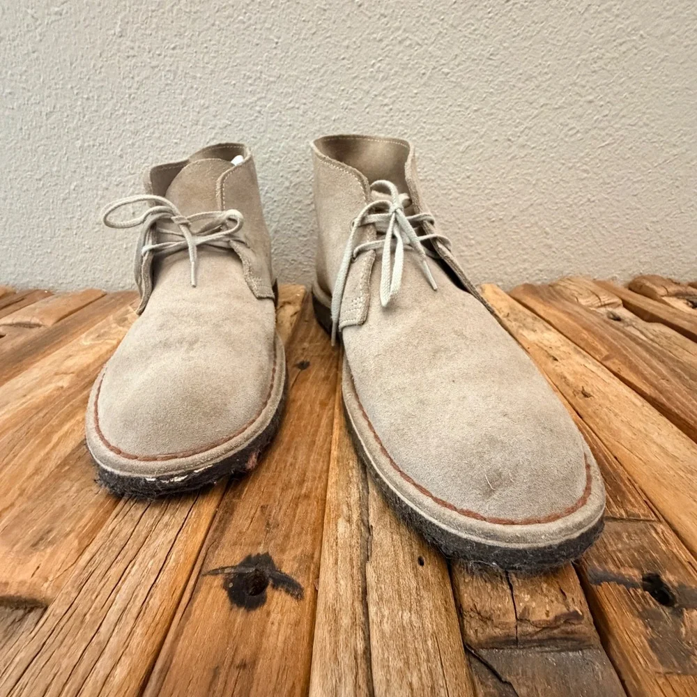 Clarks Originals Desert Boots Mens Sand Suede Chukka Crepe Sole Boots